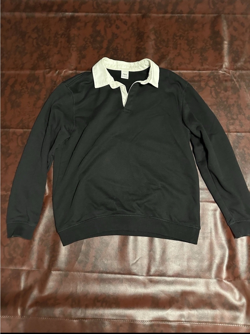 ZARA Black Long Sleeve Shirt Mens Large